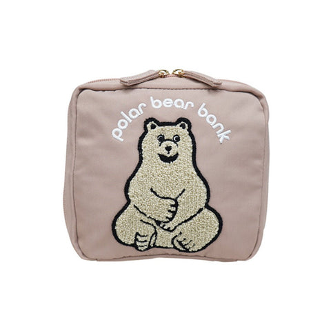 Polar Bear ポーラーベア サガラ刺繍ポーチ 全4色 - ママイクコ ・公式通販サイト
