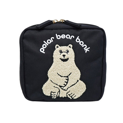 Polar Bear ポーラーベア サガラ刺繍ポーチ 全4色 - ママイクコ ・公式通販サイト
