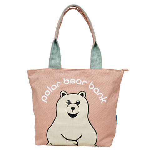Polar Bear ポーラーベア アップリケトートL 全4色 - ママイクコ ・公式通販サイト